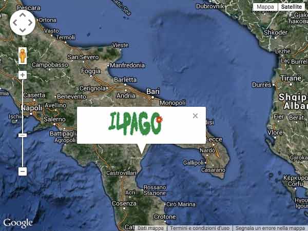 Dove si trova l'agriturismo Il Pago Mappa Il Pago