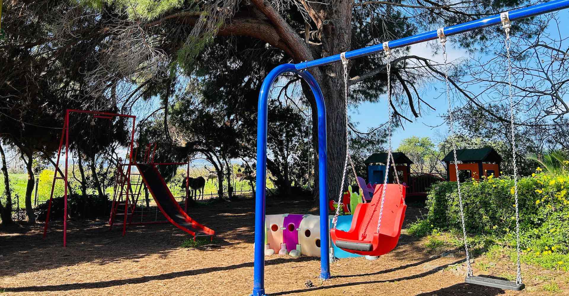Parco giochi agriturismo a luglio