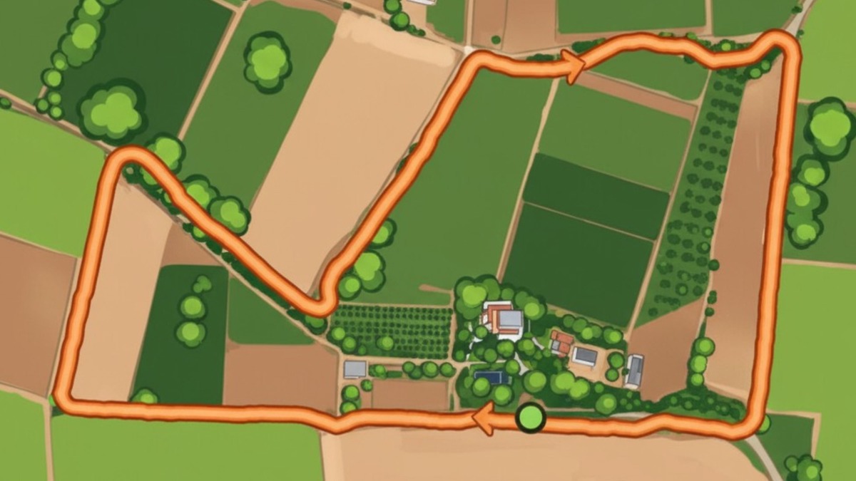 Mappa percorso Trail Running Agriturismo